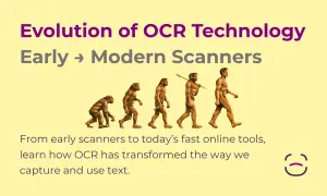 The Evolution of OCR: From Early Scanning Machines to Modern Online Tools